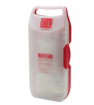 Boîte de transport et boîte murale pour gants isolants CATU