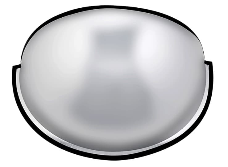 MIROIR HÉMISPHÉRIQUE DEMI DÔME DIAMÈTRE 600 MM /vente par multiple de : 1