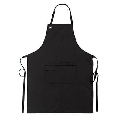 Tablier à bavette en toile 5 poches pour plus de rangement