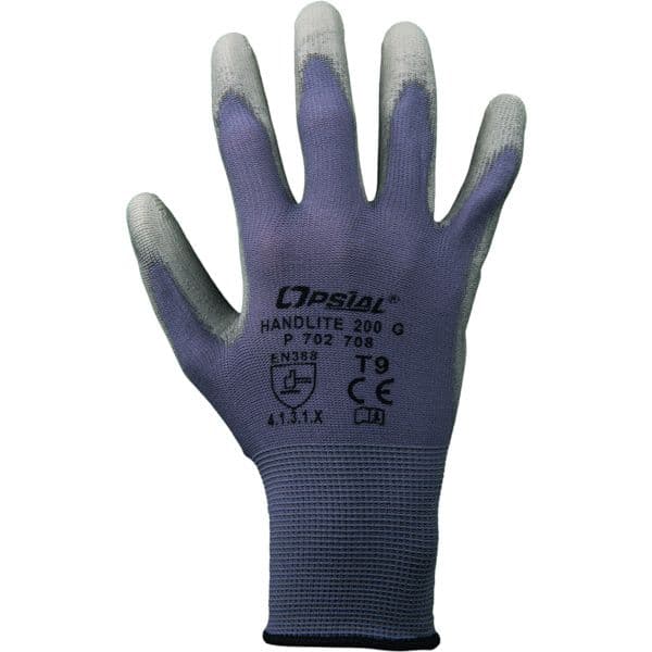 GANT HANDLITE 200G POLYAMIDE END PU GRIS T9 OPSIAL multiple de :100