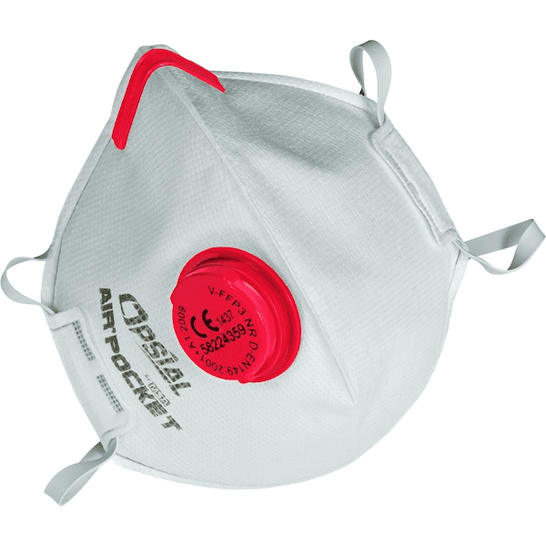 MASQUE PLIABLE AIR POCKET FFP3D+SOUPAPE OPSIAL multiple de :10