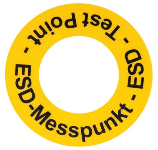 "floor marking sticker, PVC
ESDtest point,300my,1unit=10pc
"