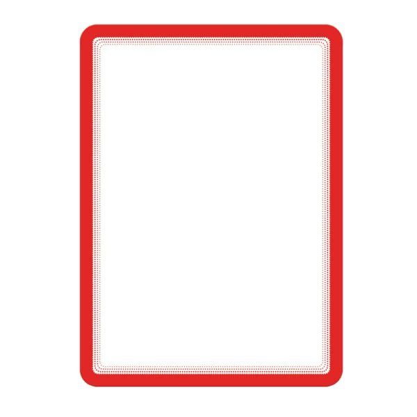 Magneto Self-adhesive Frame Display Pocket, Repositionable, A4, Red, 2 pcs MOQ :