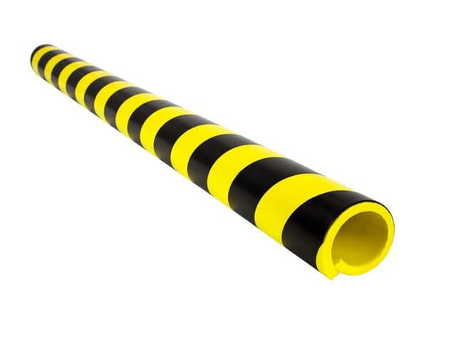 AMORTISSEUR DE CHOCS TUBE DIAMETRE 50 A 100 MM JAUNE/NOIR /vente par multiple