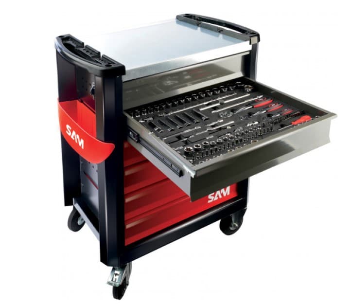 SERVANTE SERVI-630N 6 tiroirs + composition Maintenance industrielle 224 outil