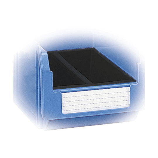 DIVIDER BOX IN REPLAST WITH 2 COMPARTMENTS FOR CONTAINERS SIZE 1 - DIM. MM W 9