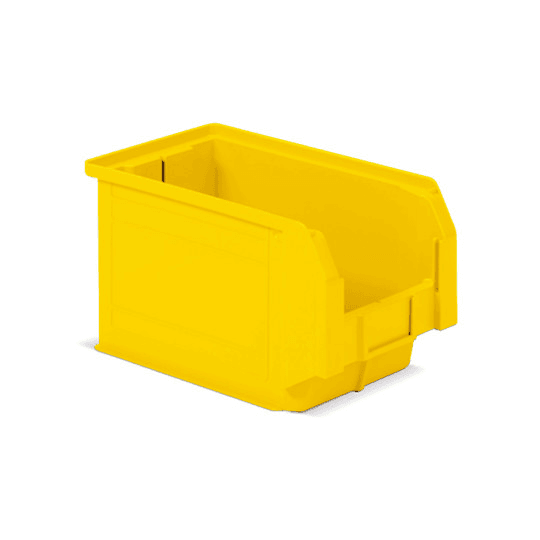 POLYPROPYLENE CONTAINERS RIBBED BASE - DIM. MM W 200 D 350 H 200 - COLOR: YE