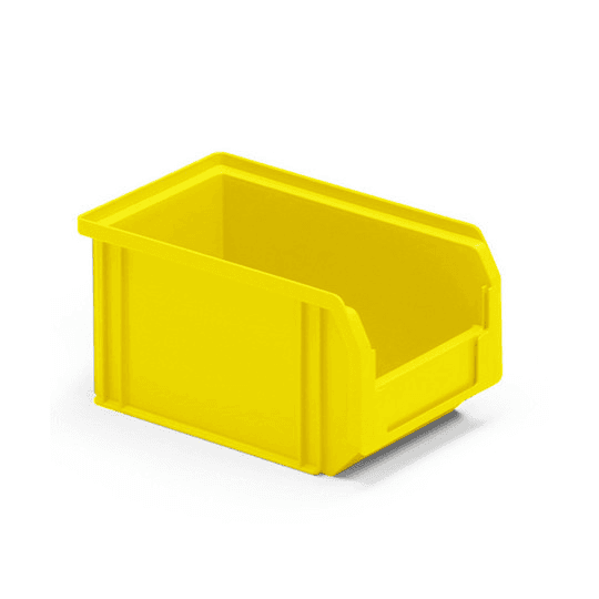 POLYPROPYLENE CONTAINERS FLAT BASE - DIM. MM  W  150 D  230 H  125 - COLOR: YELL