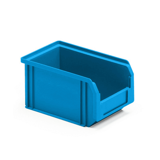 POLYPROPYLENE CONTAINERS FLAT BASE - DIM. MM W 150 D 230 H 125 - COLOR: BLUE