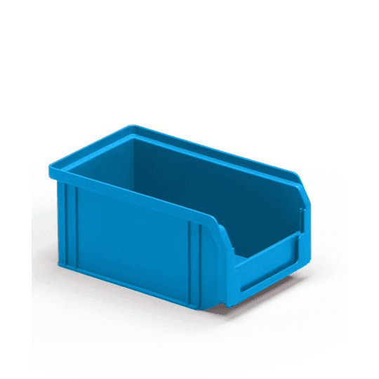 POLYPROPYLENE CONTAINERS FLAT BASE - DIM. MM W 95 D 160 H 75 - COLOR: BLUE /