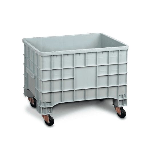 PLASTIC CONTAINERS WITH 4 SWIVEL WHEELS LOAD CAPACITY 150 KG - DIM. MM  W  1000