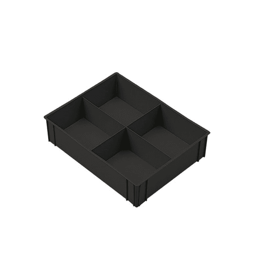 REPLAST PLASTIC BOX FOR BOXES SERIES ATHENA WITH 4 COMPARTMENTS - DIM. MM W 35