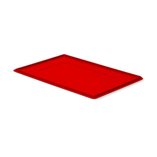 POLYPROPILENE HINGED LID FOR BOXES SERIES ATHENA ISO - DIM. MM W 600 D 400 -