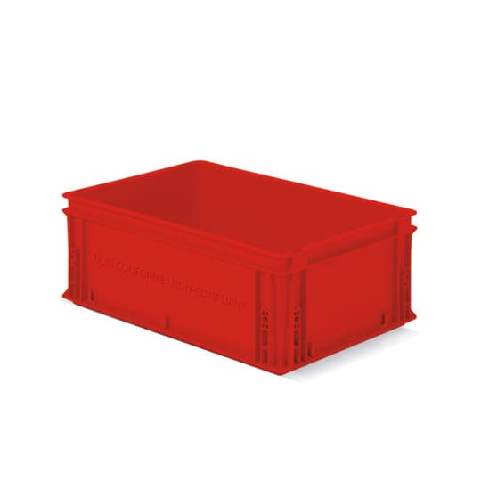POLYPROPYLENE BOXES ATHENA 6422A ISO - DIM. MM  W  600 D  400 H  220 - COLOR: RE