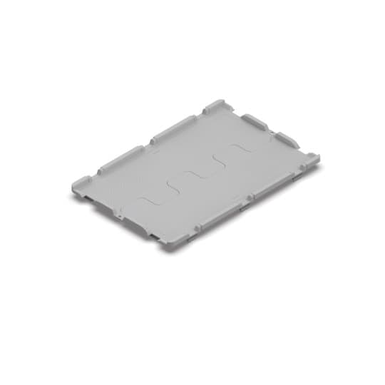 PP TWO-PARTS LID WITH HINGES - DIM. MM W 600 D 400 - COLOR: GREY 01 // ***SU