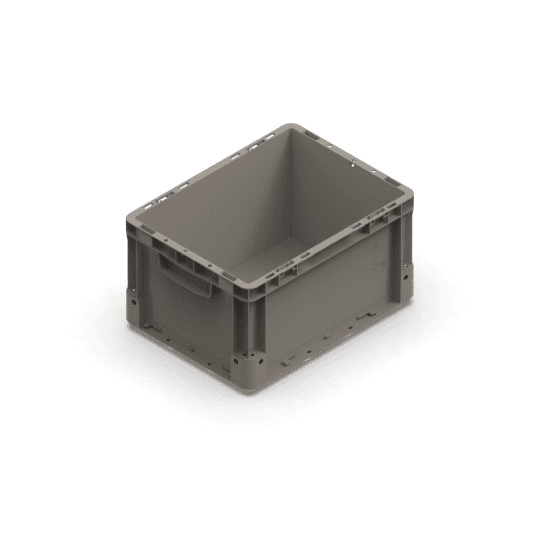 REPLAST BOX NEXIT – SOLID BASE – OPEN/CLOSED HANDGRIPS – DIM. 400X300X220H MM –