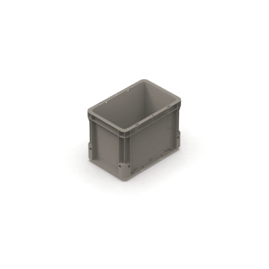 REPLAST BOX NEXIT – SOLID BASE – CLOSED HANDGRIPS – DIM. 300X200X220H MM – COLO