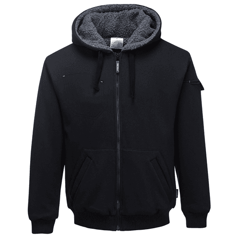 Blouson à capuche Pewter Noir