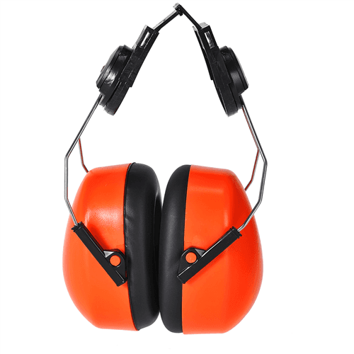 Hi-vis Clip-on ear protector orange