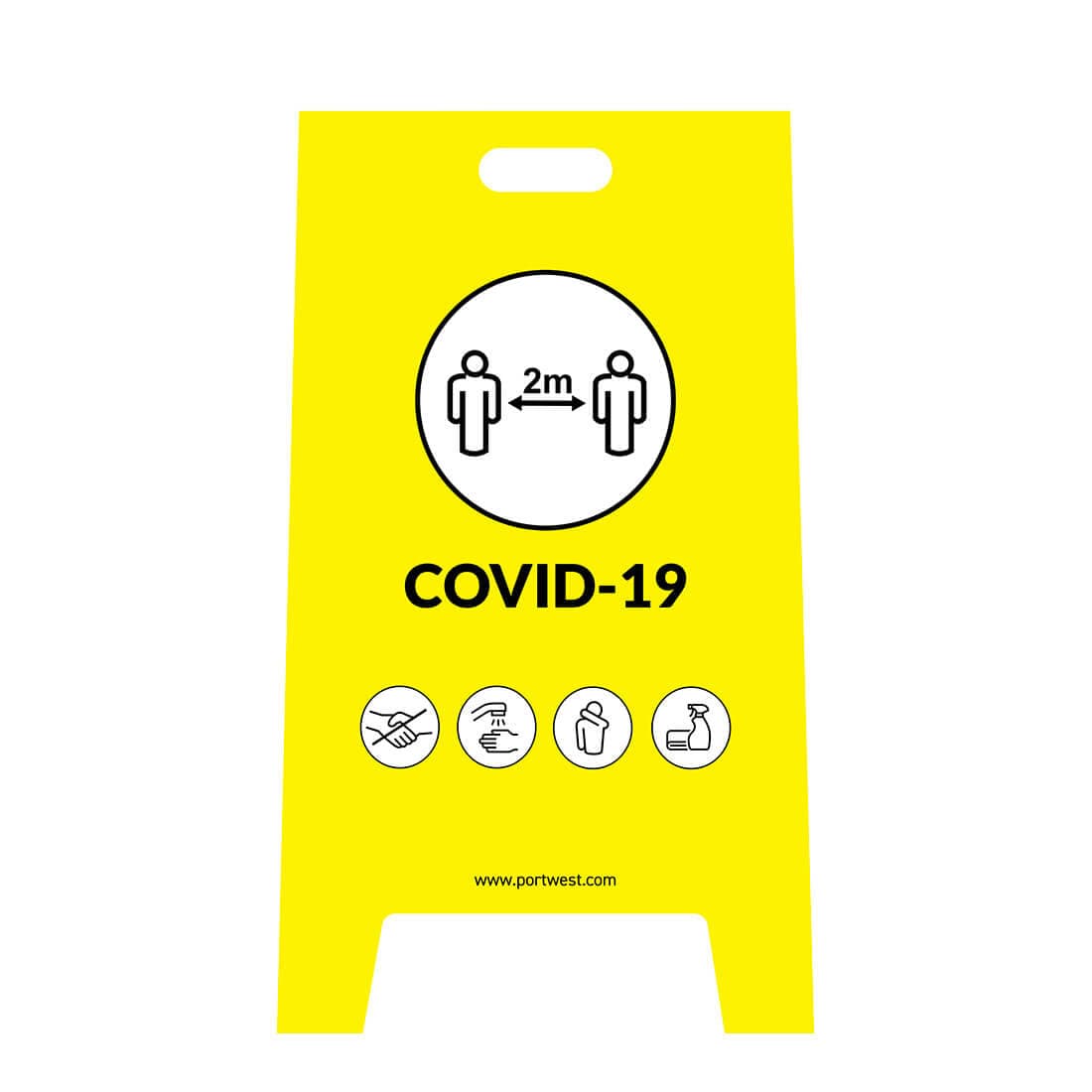 Covid A Frame Warning Sign