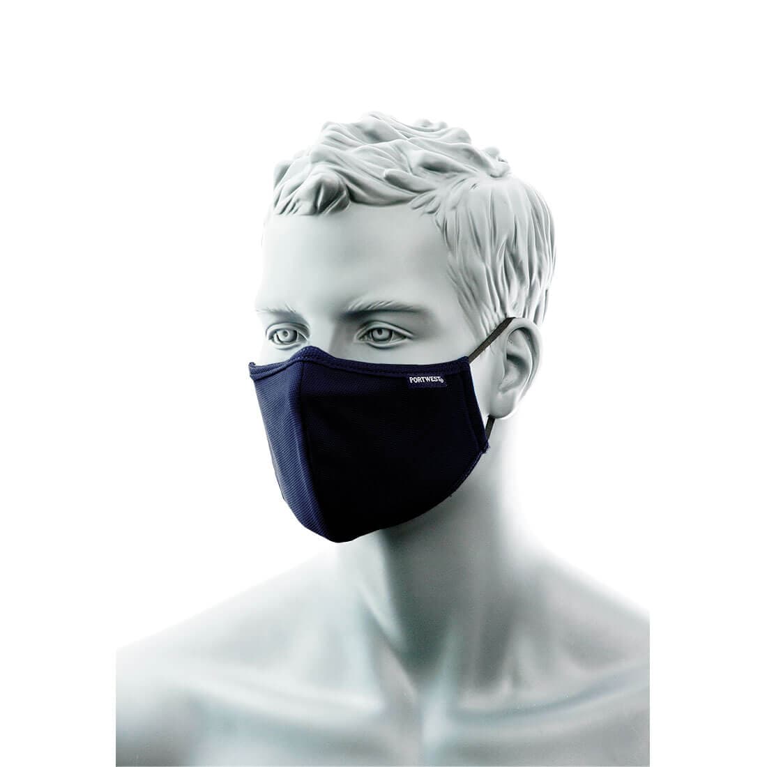 2-Ply Anti-Microbial Fabric Face Mask with Nose Band (Pk25)