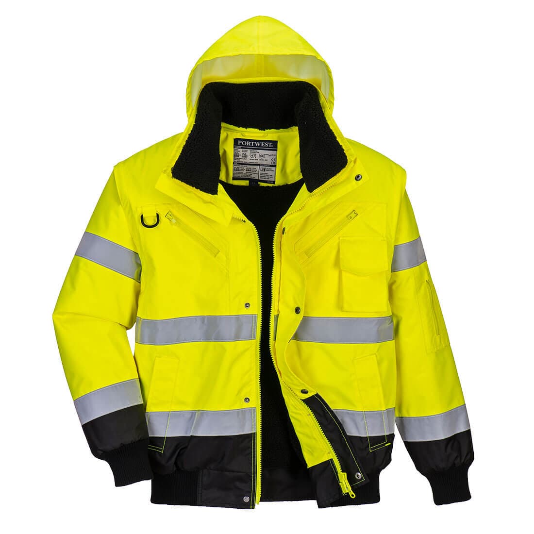Hi-Vis Contrast Bomber Jacket