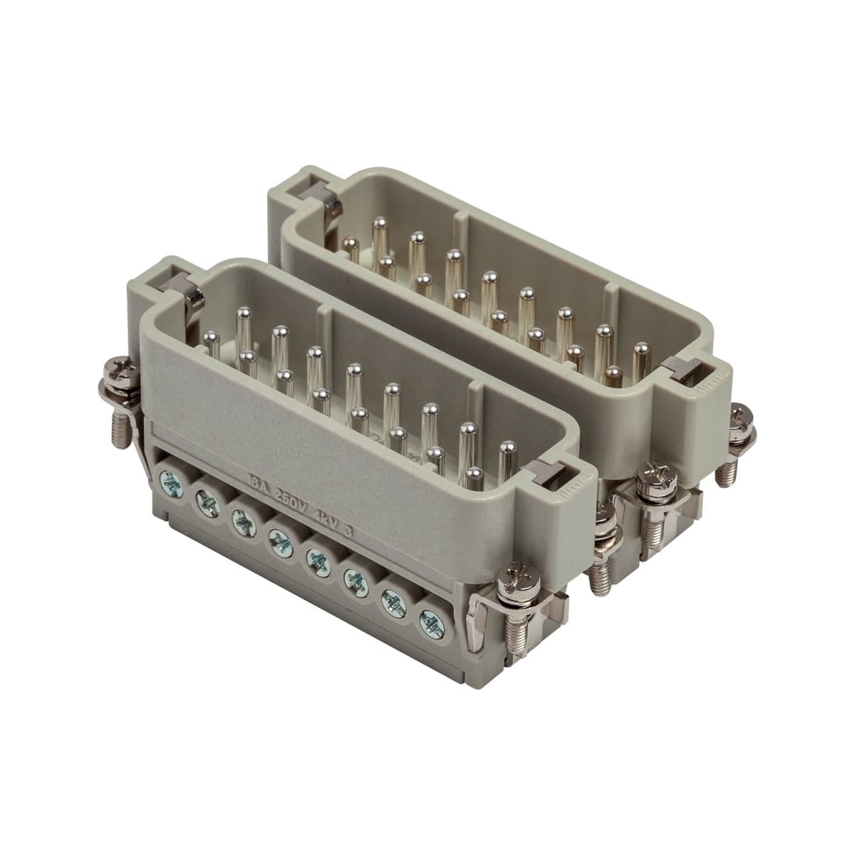 Male insert 16p+E 16 amp screw Size 66.16