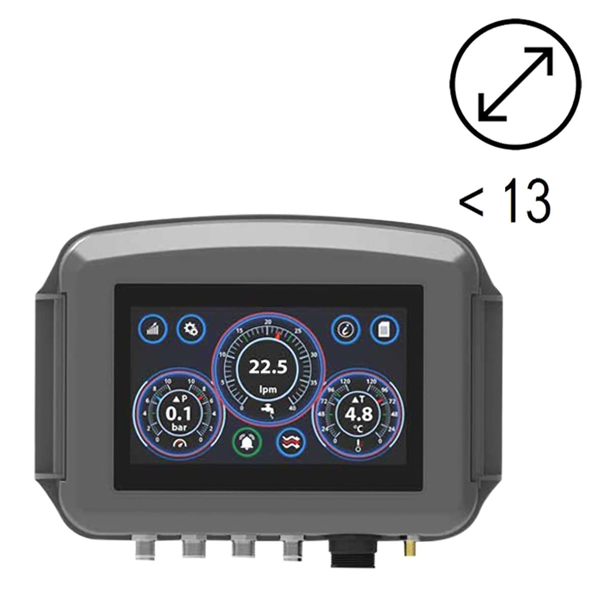 Single Zone Flow Kit 2-40 l,m High Temp