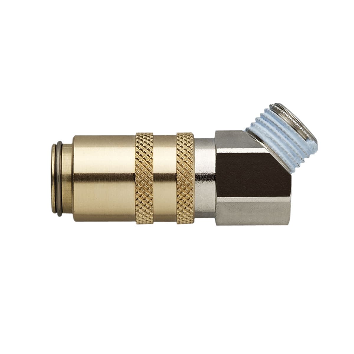 Coupling, 45° Male M14X1,5 Valved