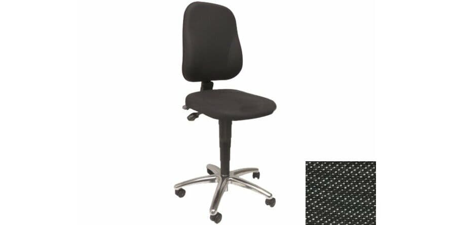 "ERGO chair with fabric
colour black
"