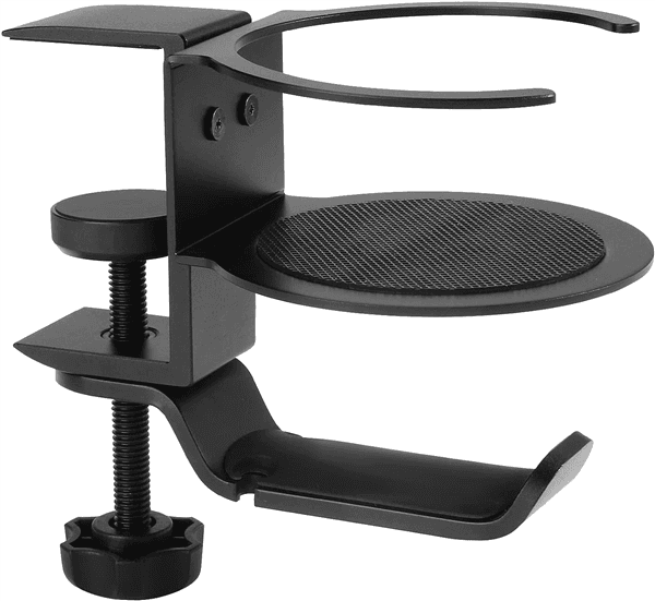 LINGSFIRE Cintre pour Casque Rotation à 360°Support pour Casque Aluminium