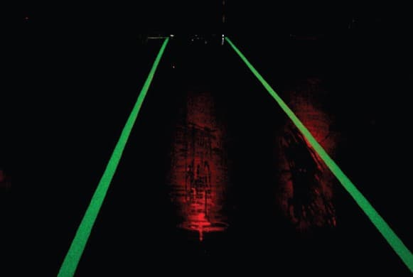 10cm DuraStripe In-Line Glow Yellow with 2.5cm Glow Strip