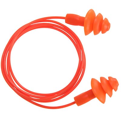Bouchon d’oreille TPR avec cordon réutilisable