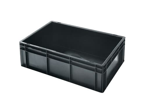 Bac de transport ESD, conducteur, dim exterieur. 600 x 400 x 120mm