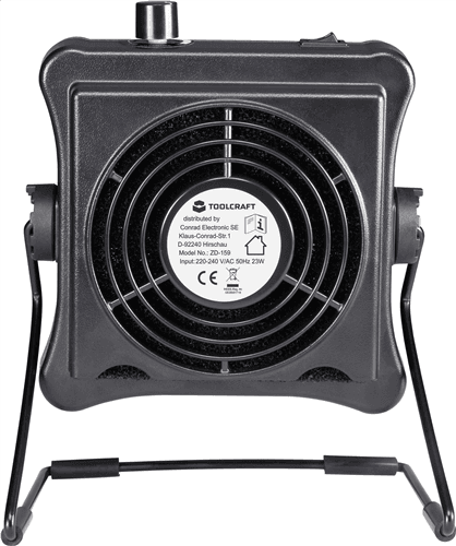 Extracteur de fumées Toolcraft ZD-159 230 V/AC 23 W réf. 1553619