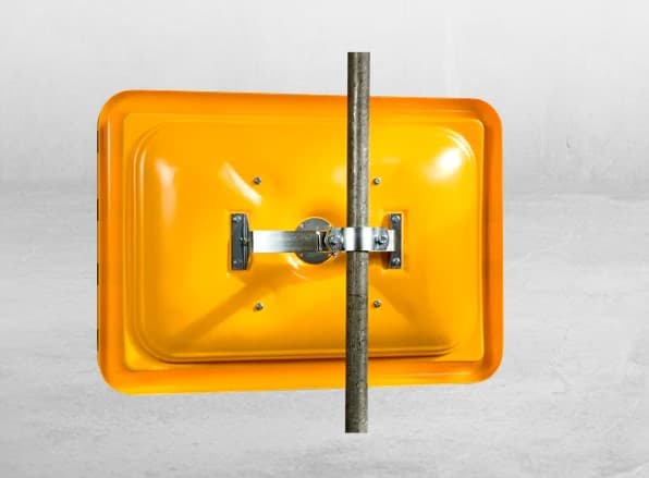 Porte-miroir industriel pour montage sur tube Ø 50-80 mm
