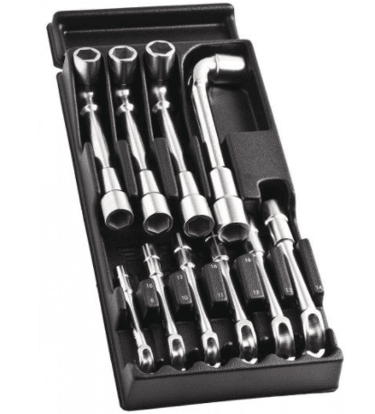 Module de 10 clés à pipe débouchées