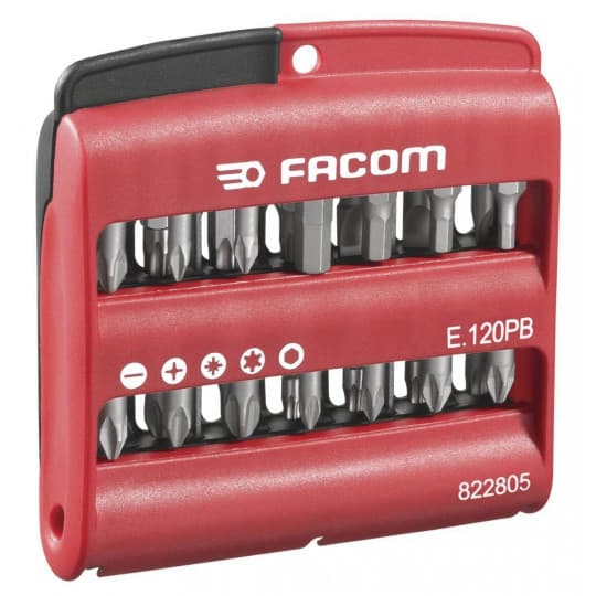 Boîte de 28 embouts (fente, PH, PZ, 6 pans, Torx)