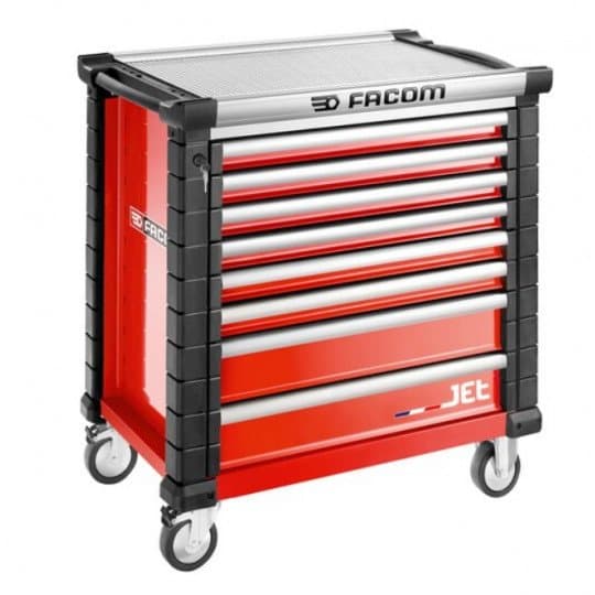 Servante JETM4 8 tiroirs rouge