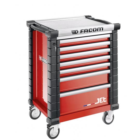 Servante JETM3 7 tiroirs rouge