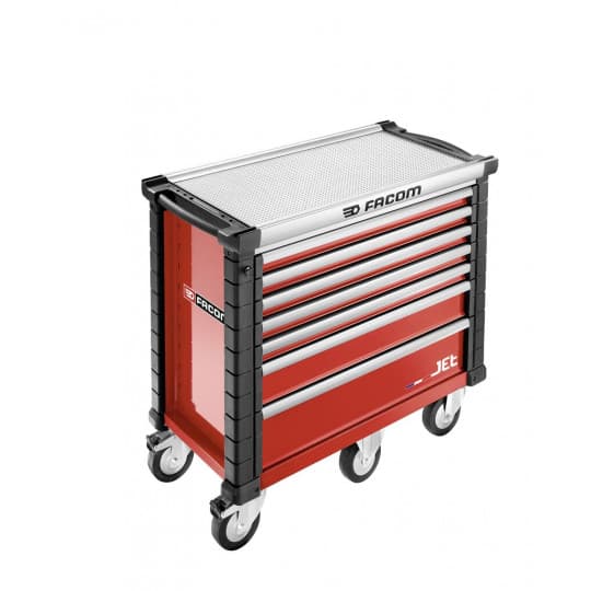 Servante JETM5 7 tiroirs rouge