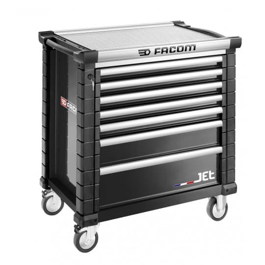 Servante JETM4 7 tiroirs noire