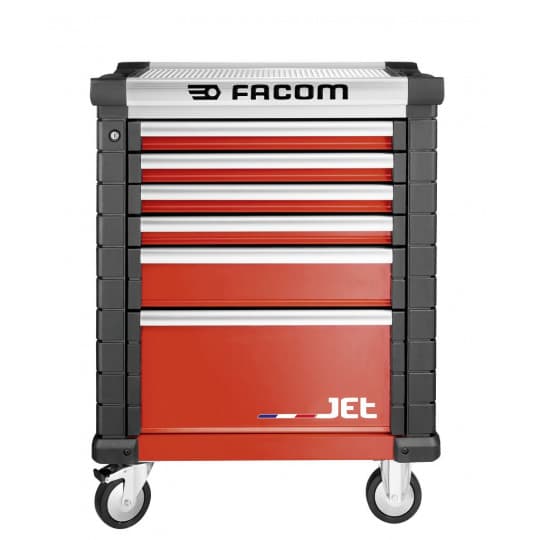 Servante JETM3 6 tiroirs rouge
