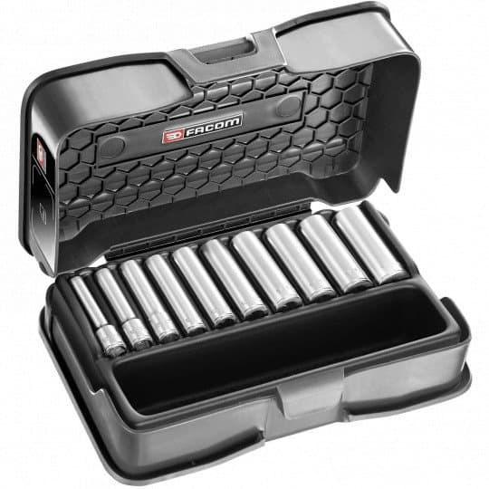 Coffret Douille 1/4' Longue 6 pans - boîte MBOX