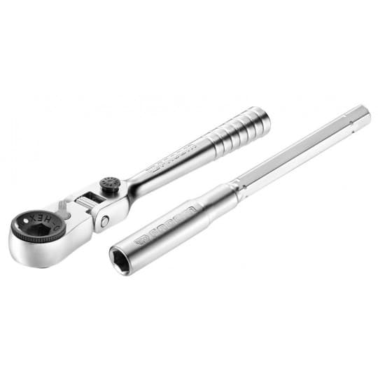 Cliquet 1/4'' compact tête flexible 180°