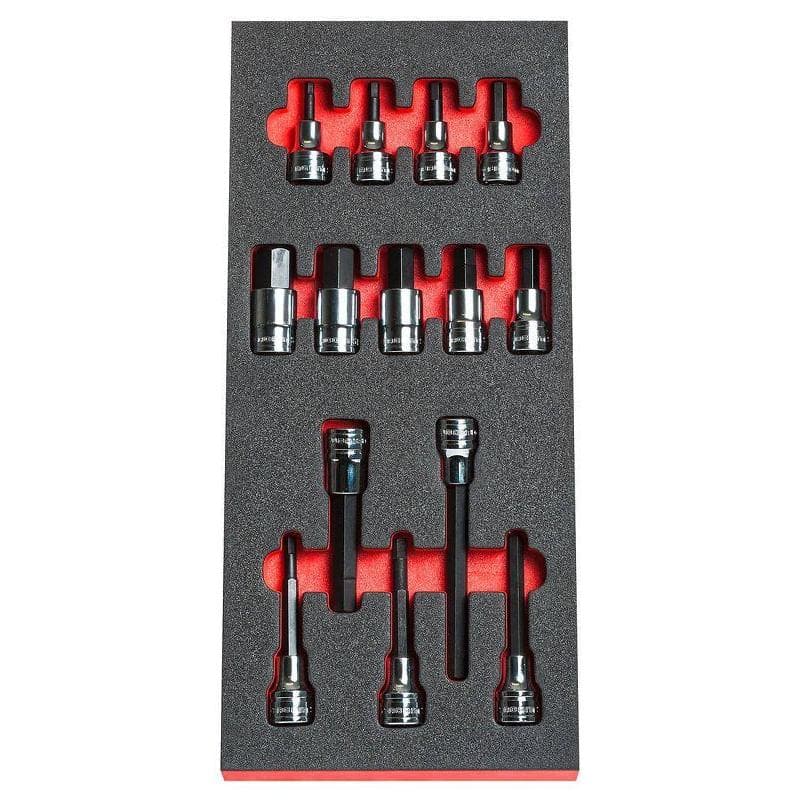 Modules 14 douilles tournevis 6 pans