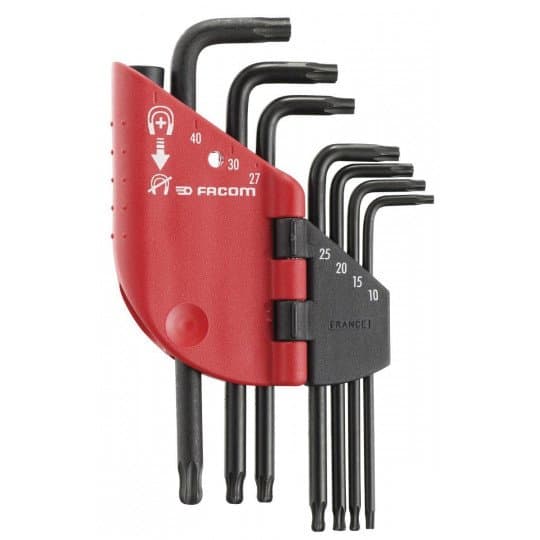 Jeu de 7 clés mâles Torx/Resistorx sur étui