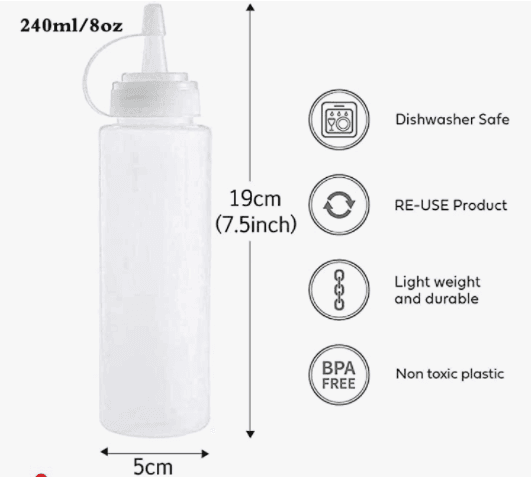 Bouteille de remplissage 【Matériau】PE plastique matériel matière thermoplastiqu
