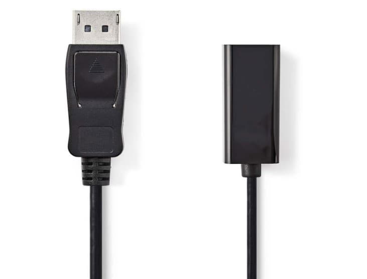 Connecteur Nedis Câble Displayport mâle vers HDMI femelle (20 cm)