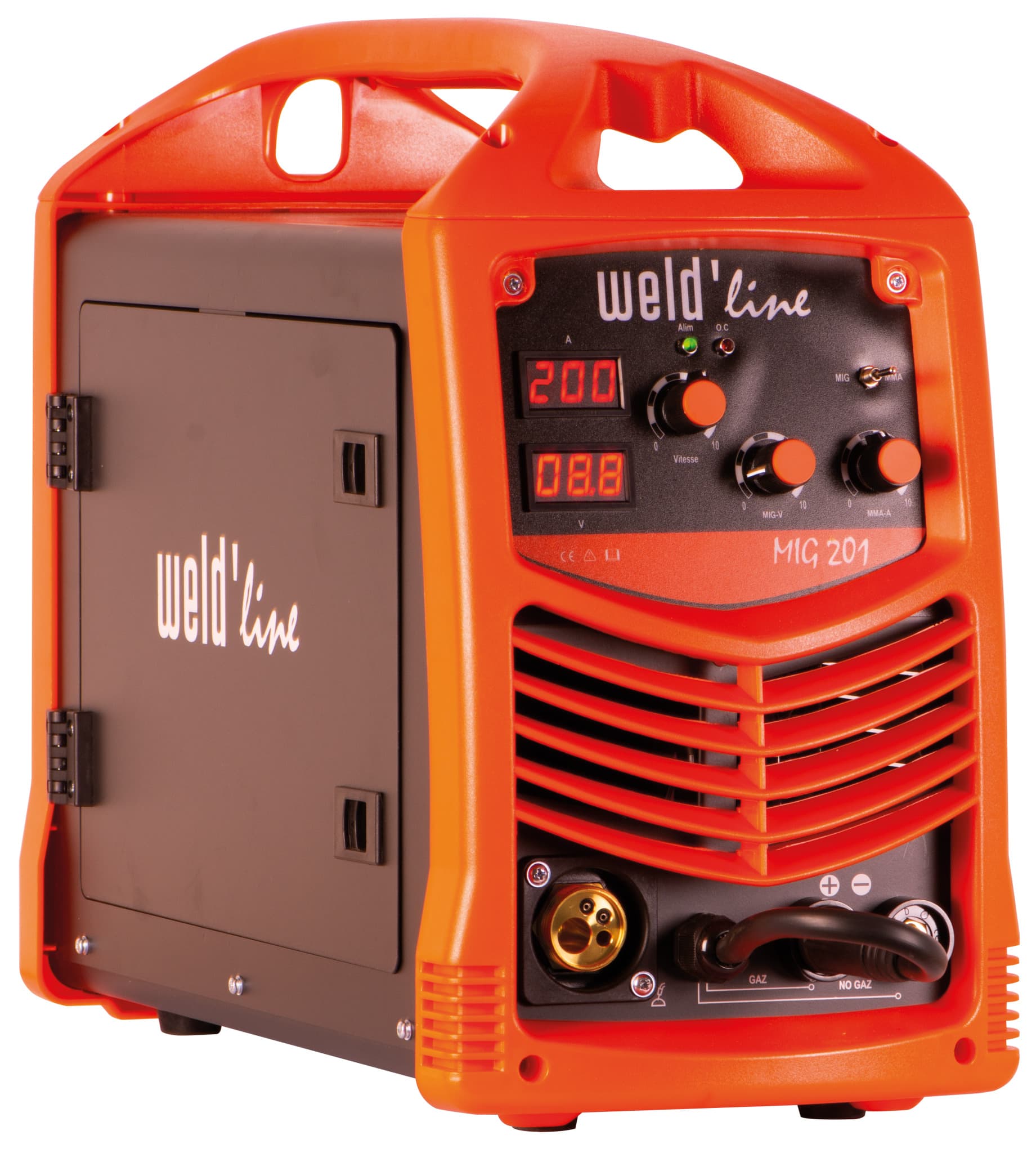 INVERTER WELD'line MIG 201 avec torche Condition de vente : 1